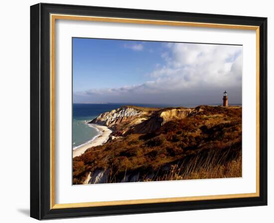 Gay Head Lighthouse-J.D. Mcfarlan-Framed Photographic Print