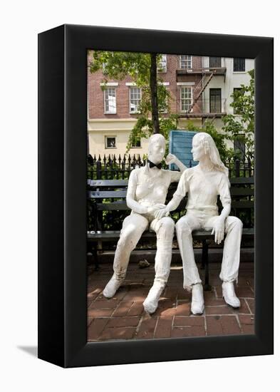 Gay Liberation Monument in Christopher Park, Greenwich Village, New York-null-Framed Premier Image Canvas