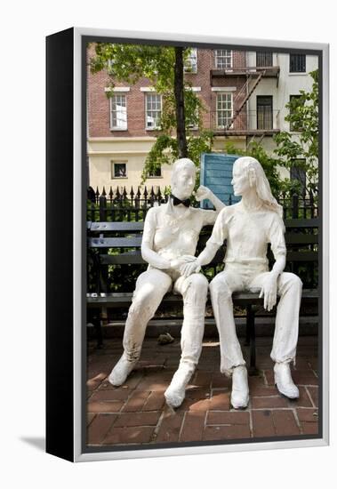 Gay Liberation Monument in Christopher Park, Greenwich Village, New York-null-Framed Premier Image Canvas