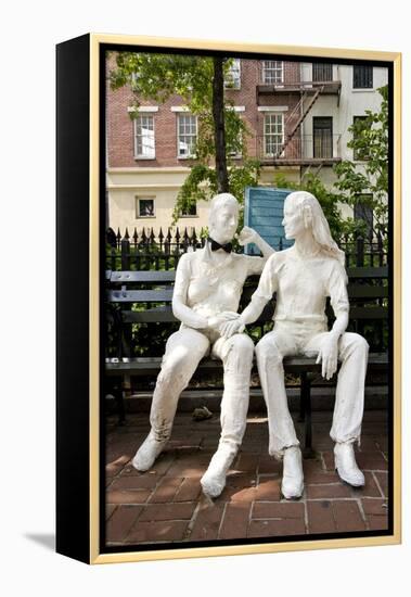 Gay Liberation Monument in Christopher Park, Greenwich Village, New York-null-Framed Premier Image Canvas