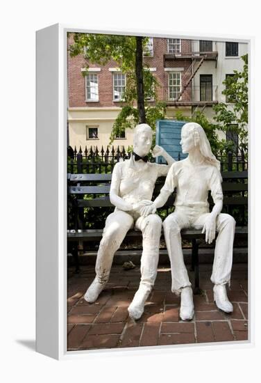 Gay Liberation Monument in Christopher Park, Greenwich Village, New York-null-Framed Premier Image Canvas