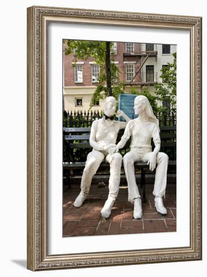 Gay Liberation Monument in Christopher Park, Greenwich Village, New York-null-Framed Photographic Print