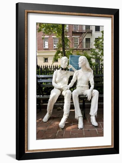 Gay Liberation Monument in Christopher Park, Greenwich Village, New York-null-Framed Photographic Print