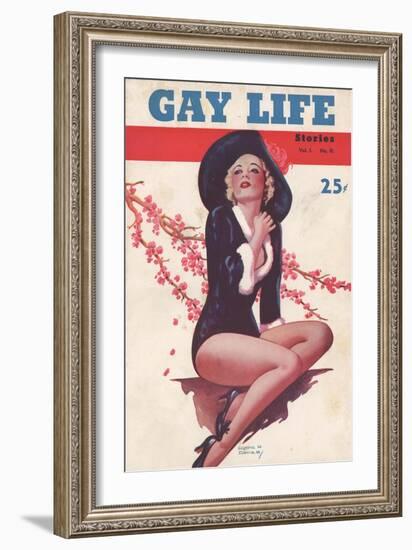 Gay Life, Glamour Pin-Ups Magazine, USA, 1930-null-Framed Giclee Print