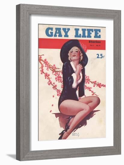 Gay Life, Glamour Pin-Ups Magazine, USA, 1930-null-Framed Giclee Print