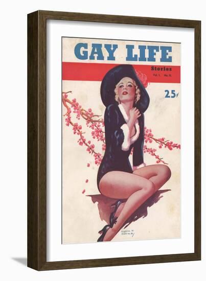 Gay Life, Glamour Pin-Ups Magazine, USA, 1930-null-Framed Giclee Print