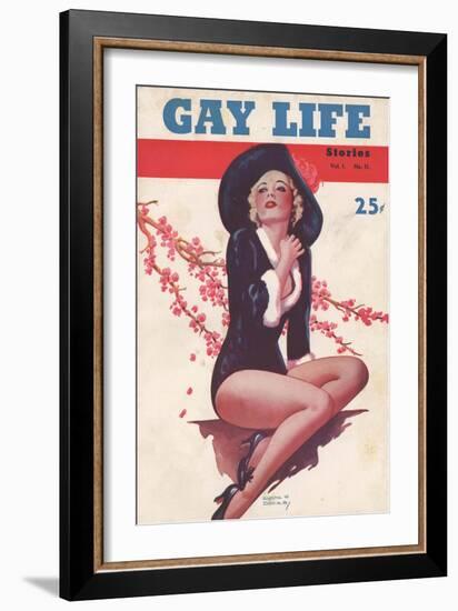 Gay Life, Glamour Pin-Ups Magazine, USA, 1930-null-Framed Giclee Print