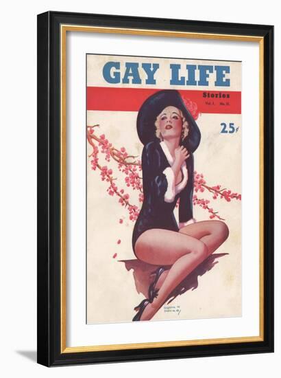 Gay Life, Glamour Pin-Ups Magazine, USA, 1930-null-Framed Giclee Print