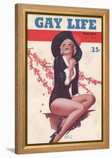 Gay Life, Glamour Pin-Ups Magazine, USA, 1930-null-Framed Premier Image Canvas