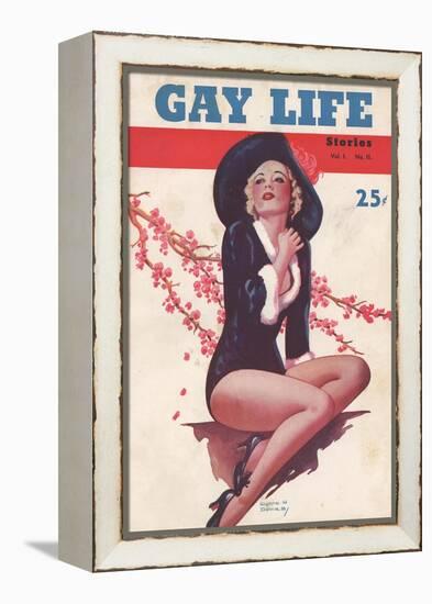 Gay Life, Glamour Pin-Ups Magazine, USA, 1930-null-Framed Premier Image Canvas