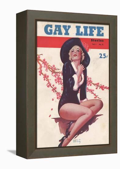 Gay Life, Glamour Pin-Ups Magazine, USA, 1930-null-Framed Premier Image Canvas