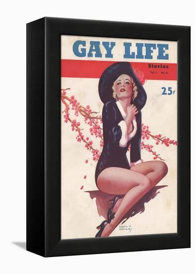 Gay Life, Glamour Pin-Ups Magazine, USA, 1930-null-Framed Premier Image Canvas