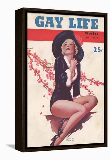 Gay Life, Glamour Pin-Ups Magazine, USA, 1930-null-Framed Premier Image Canvas