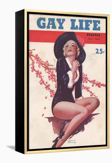 Gay Life, Glamour Pin-Ups Magazine, USA, 1930-null-Framed Premier Image Canvas