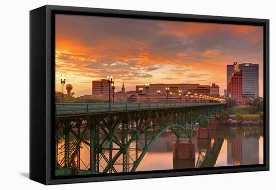 Gay Street Bridge and Tennessee River-Richard Cummins-Framed Premier Image Canvas