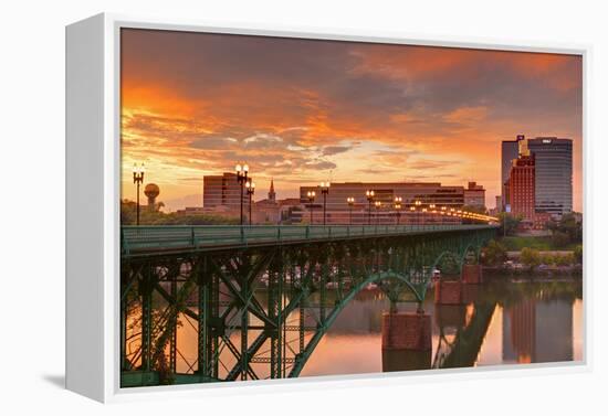 Gay Street Bridge and Tennessee River-Richard Cummins-Framed Premier Image Canvas