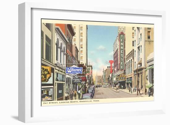 Gay Street, Knoxville, Tennessee-null-Framed Art Print