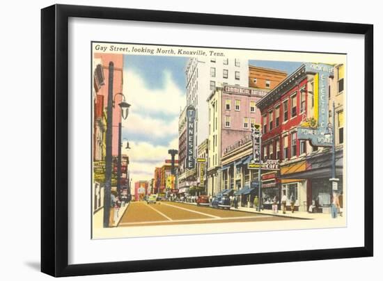 Gay Street, Knoxville, Tennessee-null-Framed Art Print