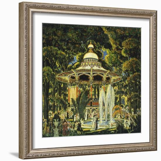 Gazebo in Central Park-Edward Middleton Manigault-Framed Giclee Print