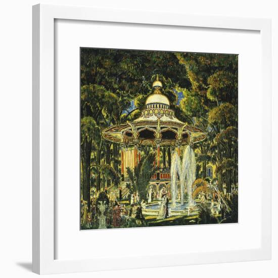 Gazebo in Central Park-Edward Middleton Manigault-Framed Giclee Print