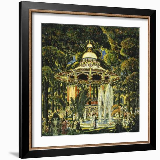 Gazebo in Central Park-Edward Middleton Manigault-Framed Giclee Print