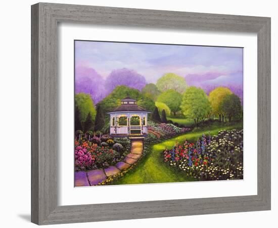 Gazebo Park-Bonnie B. Cook-Framed Giclee Print