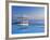 Gazebo Reflecting on Pool with Sea in Background, Long Island, Bahamas-Kent Foster-Framed Photographic Print