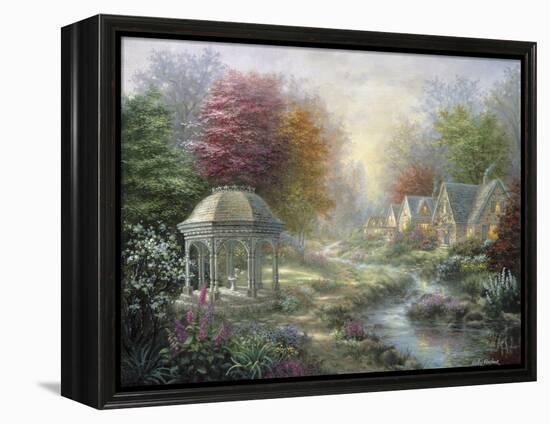 Gazebo Village-Nicky Boehme-Framed Premier Image Canvas