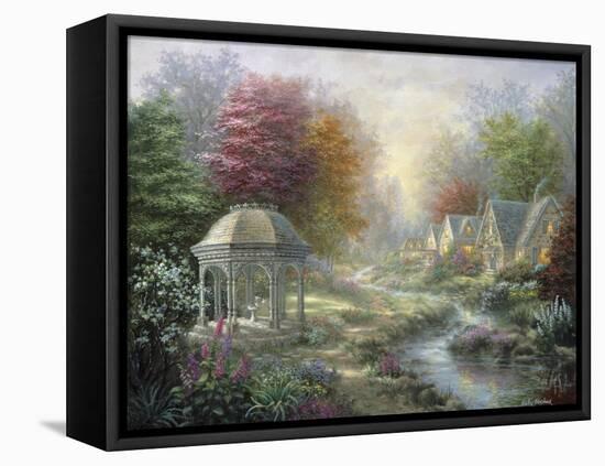 Gazebo Village-Nicky Boehme-Framed Premier Image Canvas