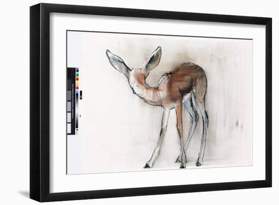 Gazelle Fawn (Arabian Gazelle) 2010-Mark Adlington-Framed Giclee Print