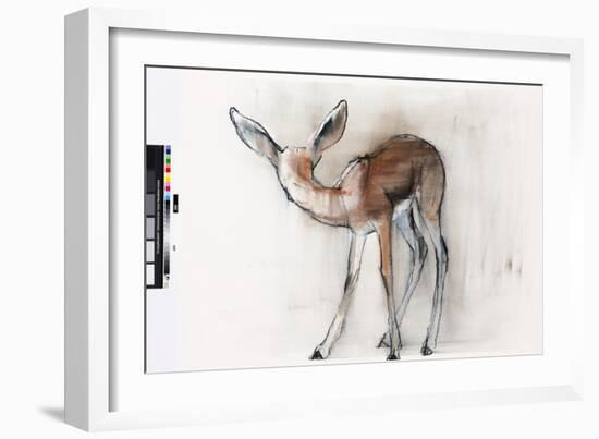 Gazelle Fawn (Arabian Gazelle) 2010-Mark Adlington-Framed Giclee Print