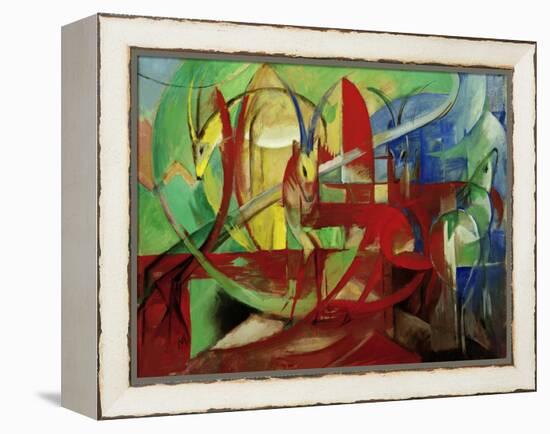 Gazelles, 1913-14-Franz Marc-Framed Premier Image Canvas