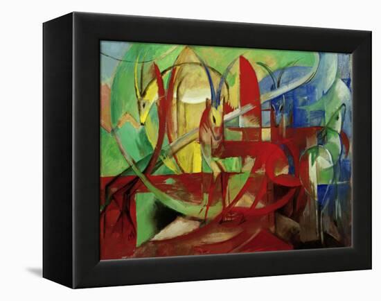 Gazelles, 1913-14-Franz Marc-Framed Premier Image Canvas