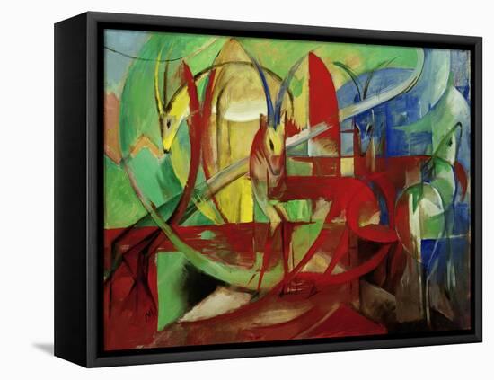 Gazelles, 1913-14-Franz Marc-Framed Premier Image Canvas