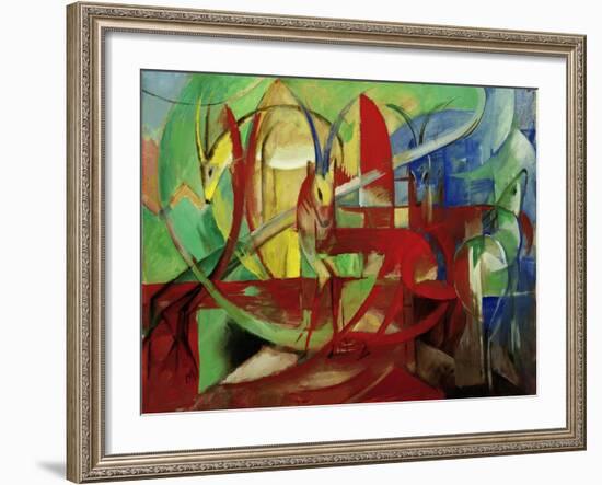 Gazelles, 1913-14-Franz Marc-Framed Giclee Print