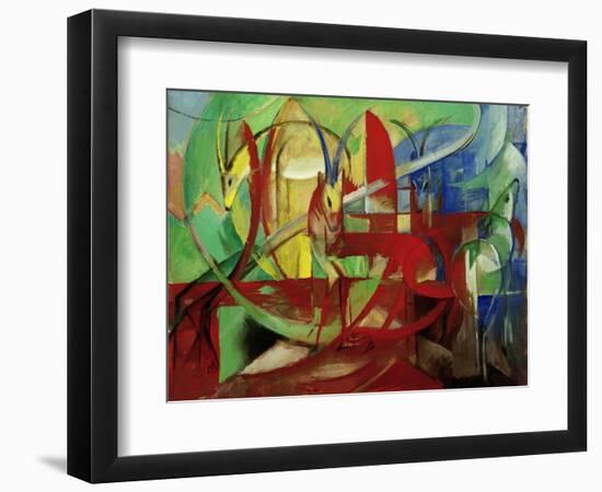 Gazelles, 1913-14-Franz Marc-Framed Giclee Print