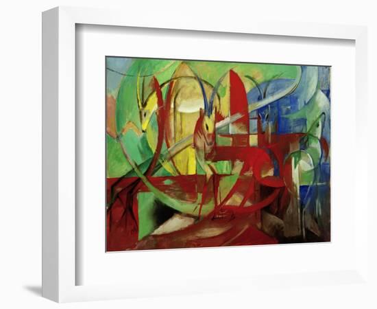 Gazelles, 1913-14-Franz Marc-Framed Giclee Print