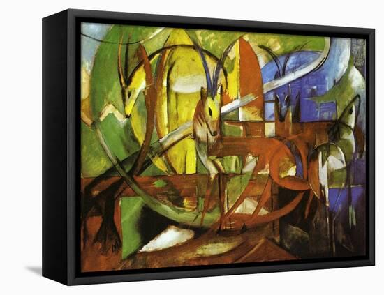 Gazelles, 1913-Franz Marc-Framed Premier Image Canvas