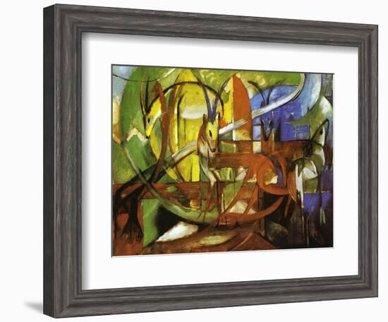 Gazelles, 1913-Franz Marc-Framed Giclee Print