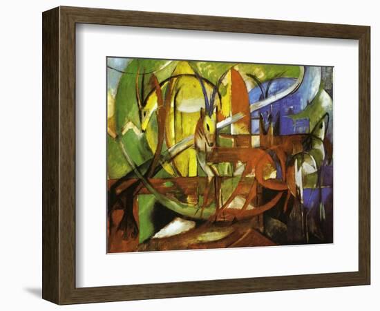 Gazelles, 1913-Franz Marc-Framed Giclee Print