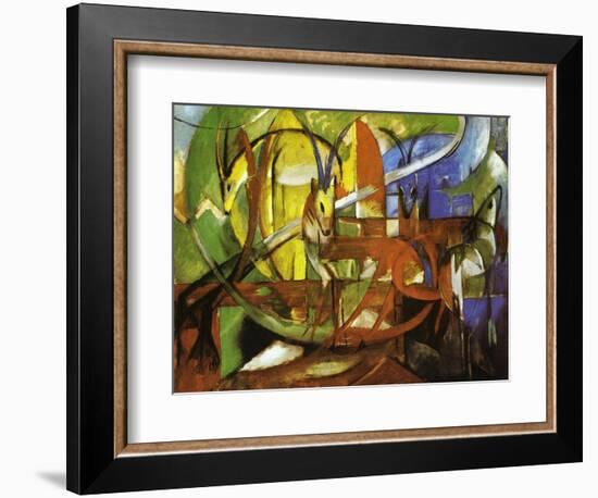 Gazelles, 1913-Franz Marc-Framed Giclee Print