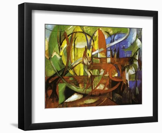 Gazelles, 1913-Franz Marc-Framed Giclee Print