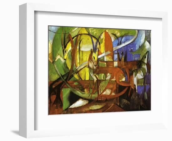 Gazelles, 1913-Franz Marc-Framed Giclee Print