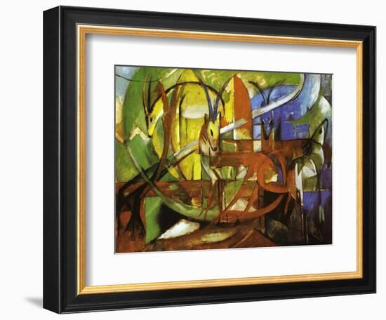 Gazelles, 1913-Franz Marc-Framed Giclee Print