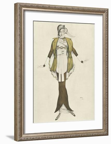 Gazette du Bon Ton, 1913, No. 6 Philomele-Leon Bakst-Framed Premium Giclee Print