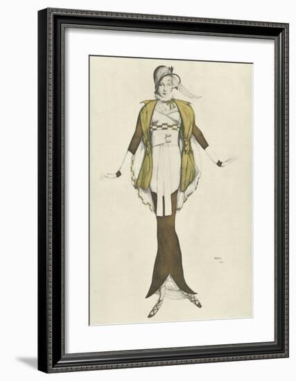 Gazette du Bon Ton, 1913, No. 6 Philomele-Leon Bakst-Framed Premium Giclee Print