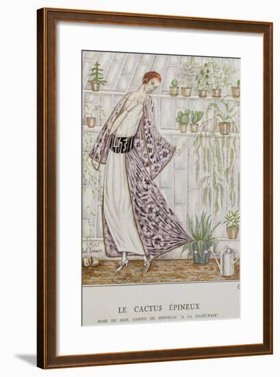 Gazette Du Bon Ton; Le Cactus Epineux-null-Framed Giclee Print