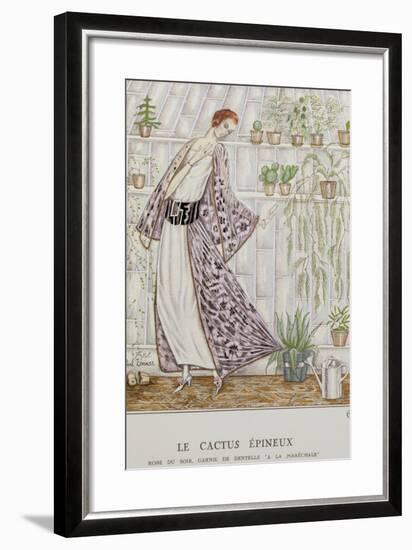 Gazette Du Bon Ton; Le Cactus Epineux-null-Framed Giclee Print