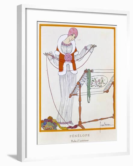 Gazette Du Bon Ton, Penelope, House Dress, 1920-null-Framed Giclee Print