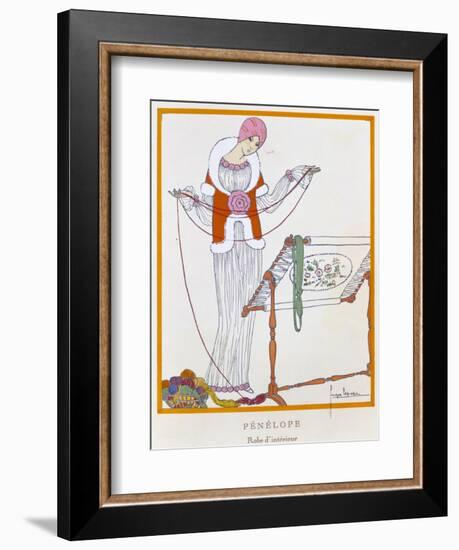 Gazette Du Bon Ton, Penelope, House Dress, 1920-null-Framed Giclee Print